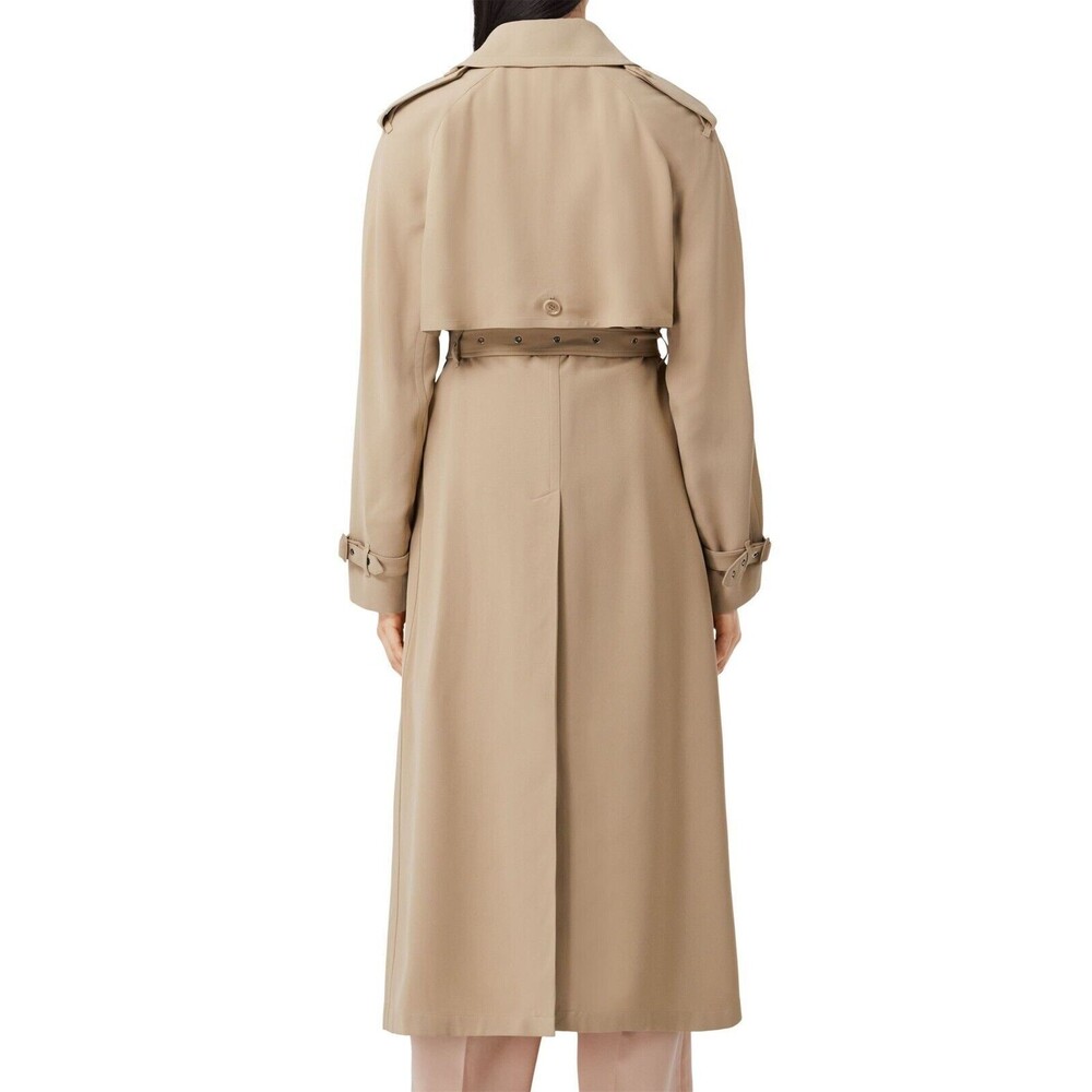 Burberry Pedley Women's Double Breasted Trench Coat Jacket Soft Fawn Size US 10 - Picture 3 of 7